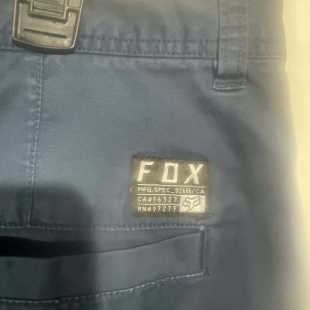 Fox Head Men's Stretch Chino Short Navy Blue Size 36 - Picture 12 of 14